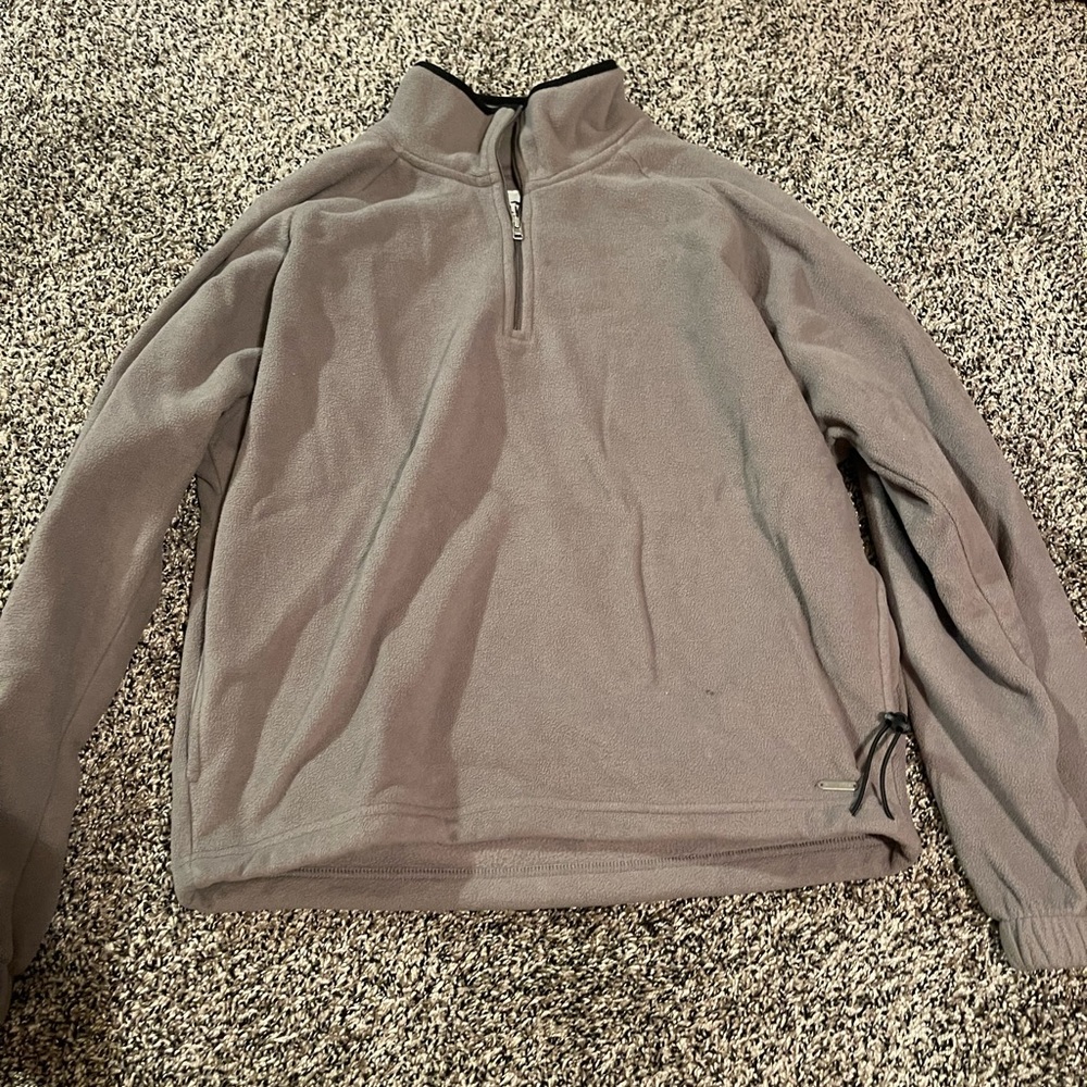 Grey quarter zip sweatshirt